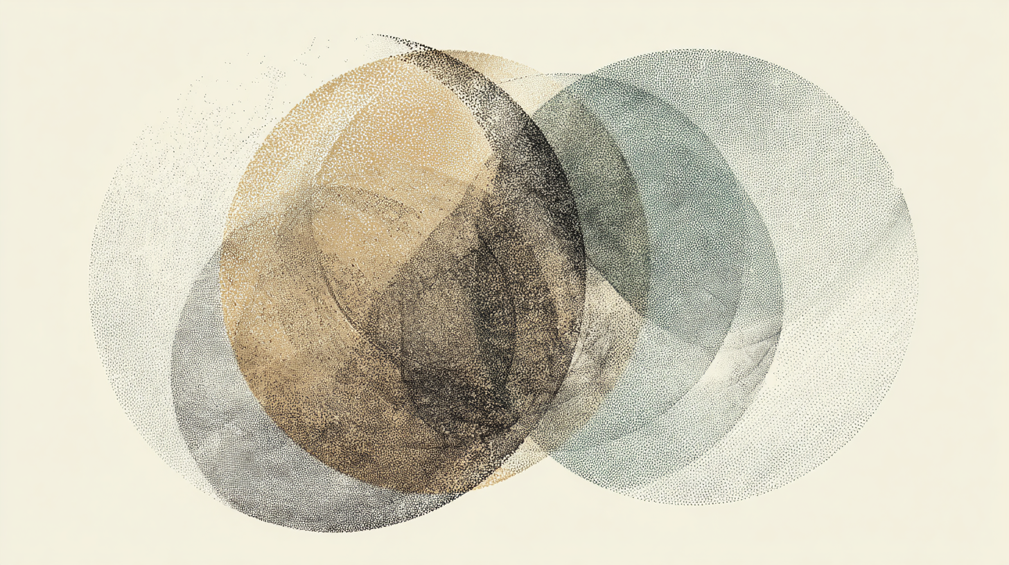 Abstract image representing relational presence and undoing emotional aloneness.
