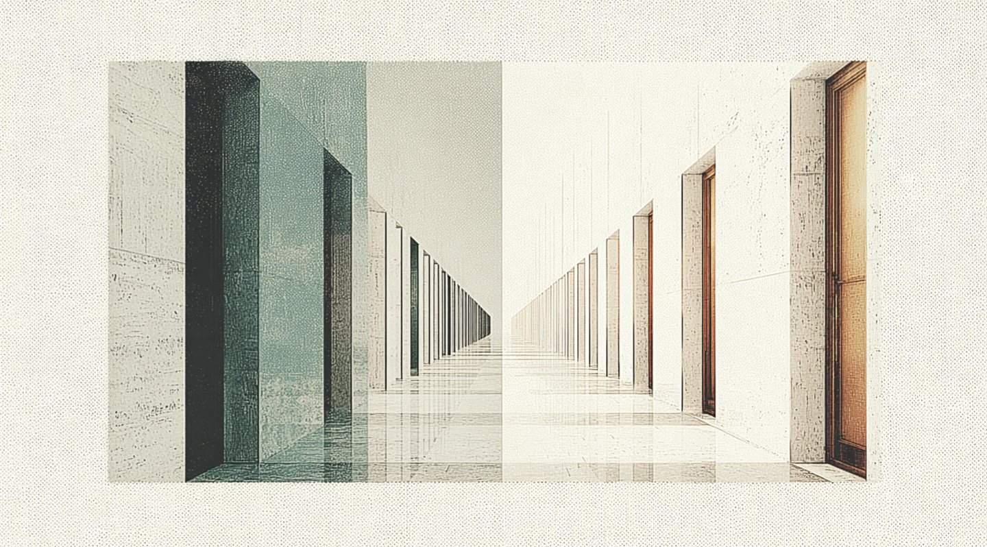 Repetitive visual pattern symbolizing emotional numbness becoming habitual.