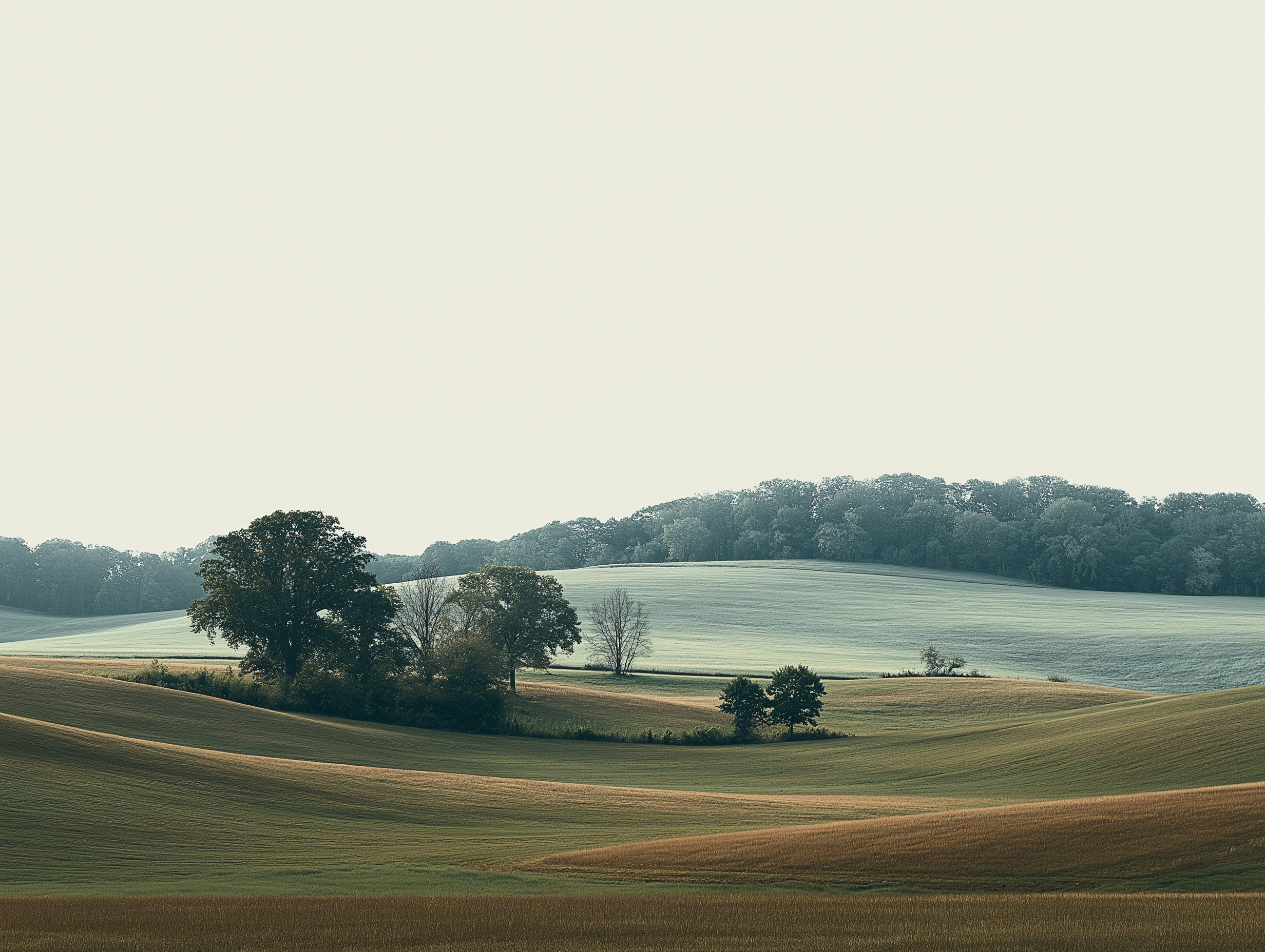 Calming Michigan hillside landscape representing grounding and emotional safety in therapy.