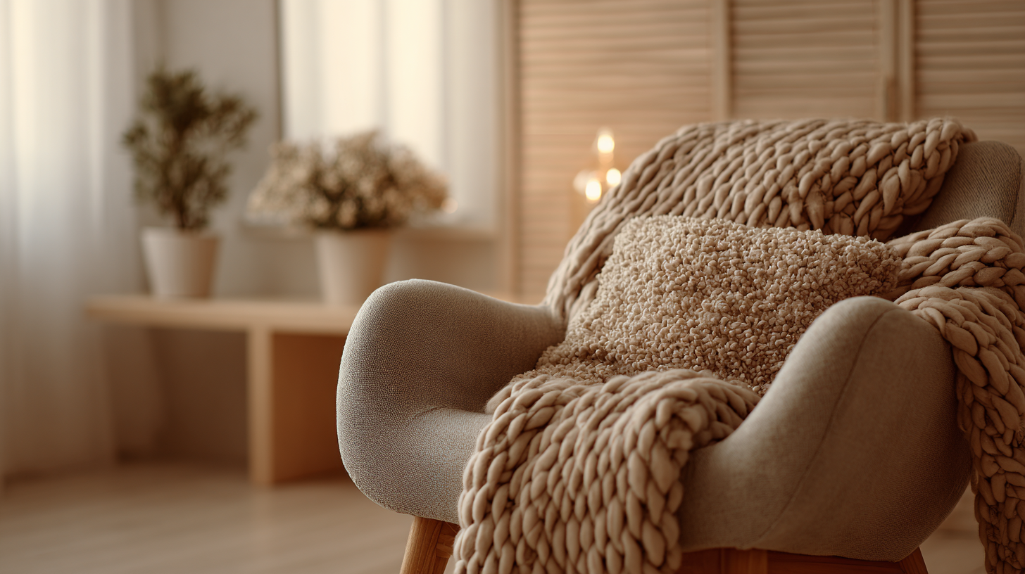Warm, calming environment representing emotional safety in online therapy for adults.