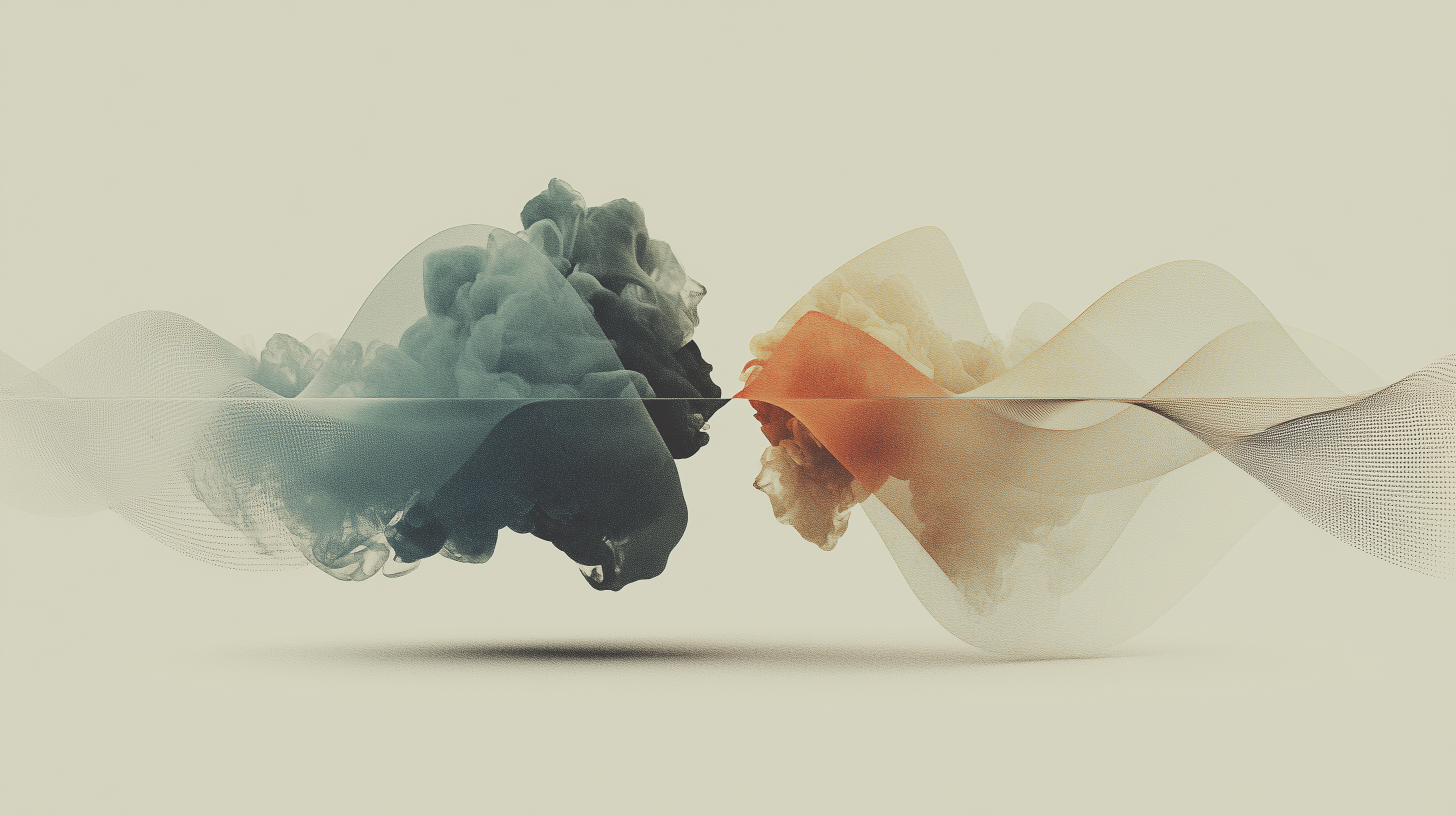 Abstract ink-in-water artwork representing a collaborative therapy process in Birmingham and Bloomfield Hills, Michigan